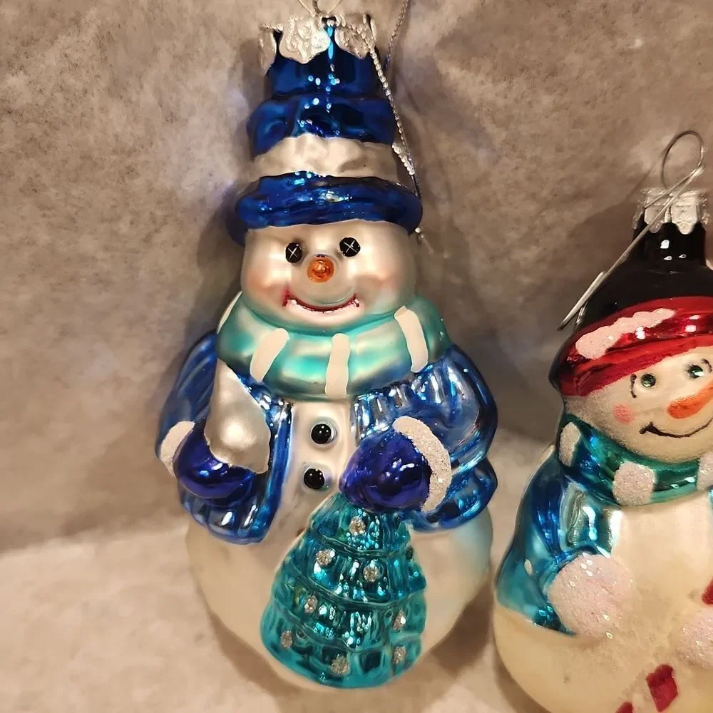 Snowman Christmas Ornaments Set of 3